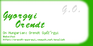 gyorgyi orendt business card